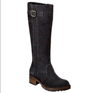 Merona Black Suede Knee High Boots